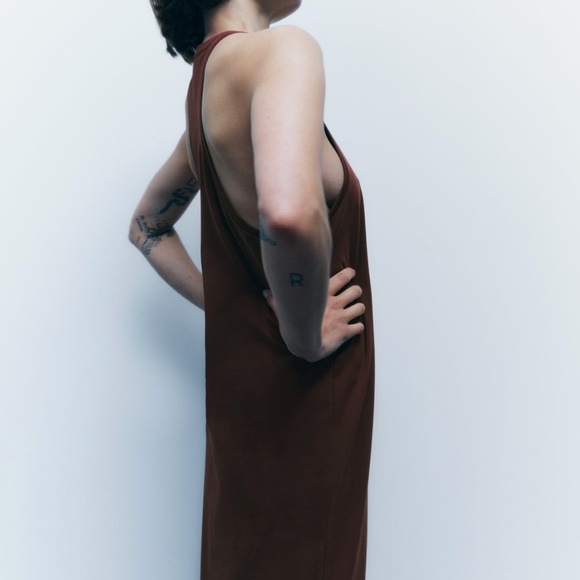 Zara limited edition cotton fringe midi dress - Picture 2 of 6